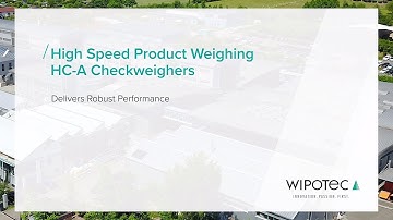 High Speed Product Weighing with HC-A Checkweighers