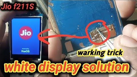 jio f211s white display solution
