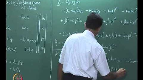 Mod-01 Lec-30 Space Vector Formulation of Induction Machine Equations