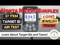 Nokta Makro Simplex - Target ID Air Test