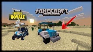 Minecraft Pe | How To Make Fortnite Atk Golf Cart