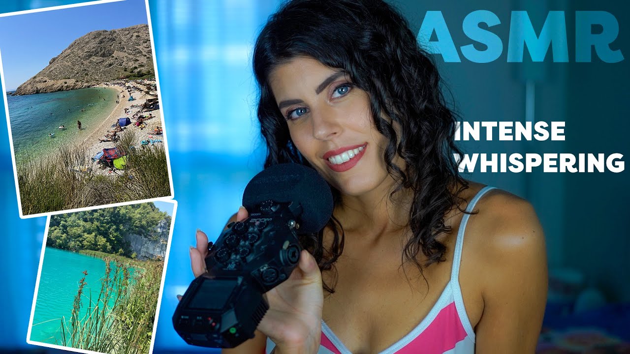 ASMR 🏖 Intense Whispering • Ti porto in VACANZA con me (Ear to Ear)