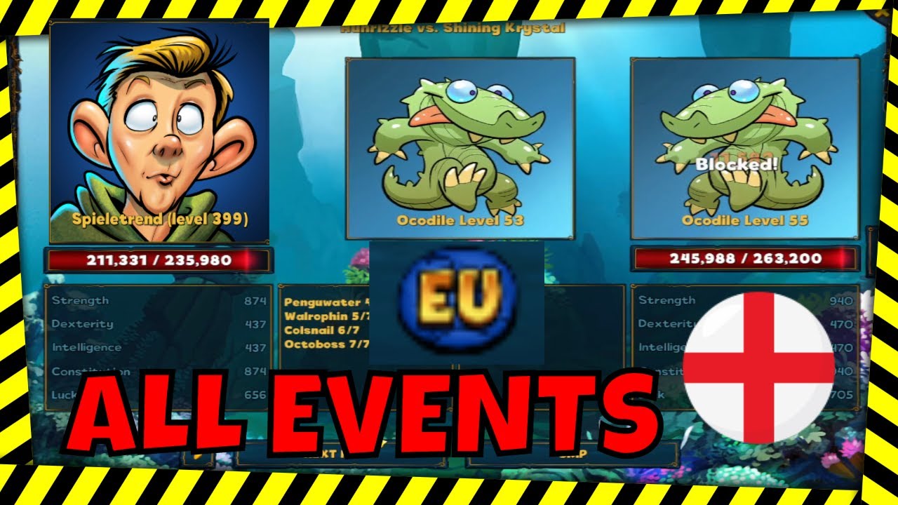 Shakes and fidget english 😀 So much support 😀 Many events to play through 😀 Pet fights