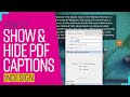 Create interactive show/hide captions in indesign