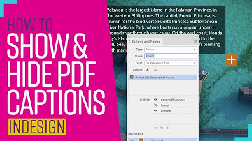Create interactive show/hide captions in indesign