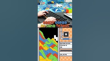 Crazy Combo in Sand Tetris #shorts #tetris