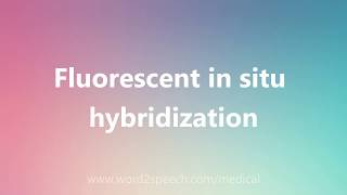 Fluorescent in situ hybridization - Medical Meaning and Pronunciation