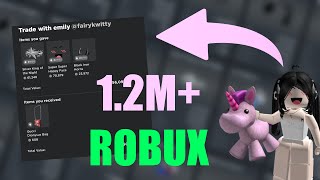 Beaming 1.2 Million Robux Out Of A Spoiled Ekitten She Cried