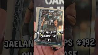 Half of a $70 2025 Topps Chrome Football Mega Box #topps #cards #nfl #tradingcards #football