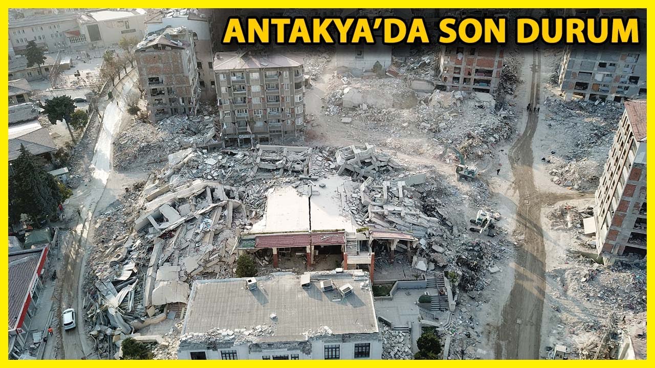 Antakya'daki Son Durum Havadan Görüntülendi