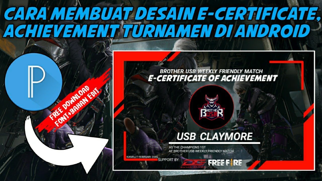 TUTORIAL CARA  EDIT DESAIN  E CERTIFICATE PIAGAM PENGHARGAAN 