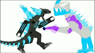 mecha trickyzilla vs iceGao V7||test mecha trickyzilla||