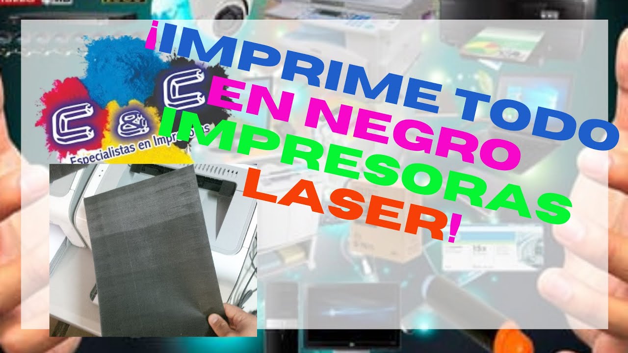 Imprime Todo en Negro. Mi Impresora Todo lo Saca en Negro. Impresora Láser  - YouTube