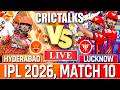 🔴 Live: SRH vs LSG, IPL 2026, Live match Today, Live Cricket Score, Commentary - 12 Over