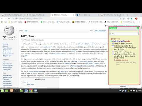 Video Từ điển Anh-Việt, Việt Anh trên Chrome - youtube