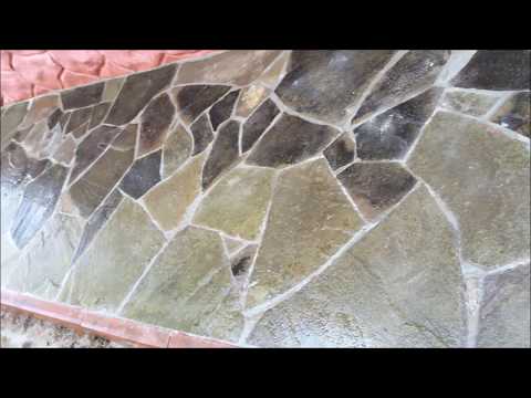 Укладка природного камня на цементный раствор