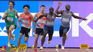 Disastrous handoffs eliminate two favorites in shocking men's 4x100m heat at worlds | NBC Sports