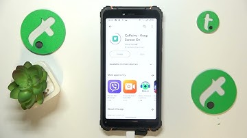How to Change the Auto Screen Off Value to Never on HOTWAV T5 Pro - Caffeine App