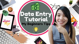 DATA ENTRY TUTORIAL  My beginners TIPS and TRICKS