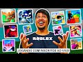 🔴 Roblox AO VIVO com os Inscritos! - Jogos Aleátorios do Roblox, Bate Papo e muito mais!