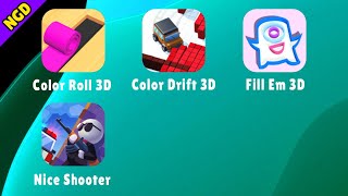 Color Roll 3D, Color Drift 3D, Fill Em 3D, Nice Shooter | New Games Daily screenshot 2