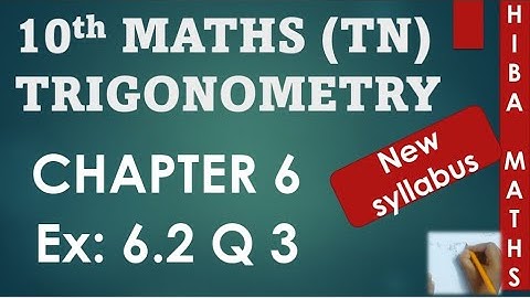 10th maths chapter 6 exercise 6.2 question 3 tn samacheer hiba maths