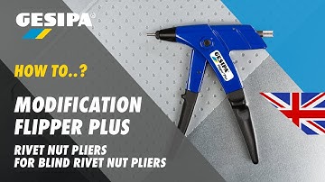 Reverse convsersion Flipper Plus: Rivet nut to blind rivet tool
