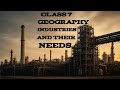 Class 7 | Geography - Chapter Industries and their needs | Question Bank | #hometutoricse |