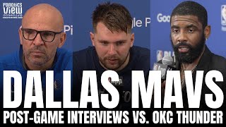 Luka Doncic, Kyrie Irving &amp; Jason Kidd React to Dallas Mavs GM1 Loss vs. OKC Thunder | Post-Game