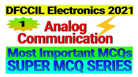 Part1:-Super ECE 50 MCQ Series 1 ||Analog Communication Engineering