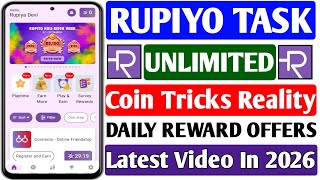 Rupiyo App Unlimited Coin Trick 2026 🔥| New UPI  Money Earning App | Rupiyo App Full Review screenshot 5