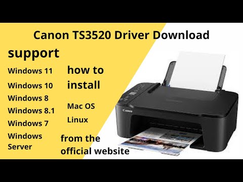 Canon TS3520 Driver Download Windows 11, Windows 10, Mac 12, Mac 11