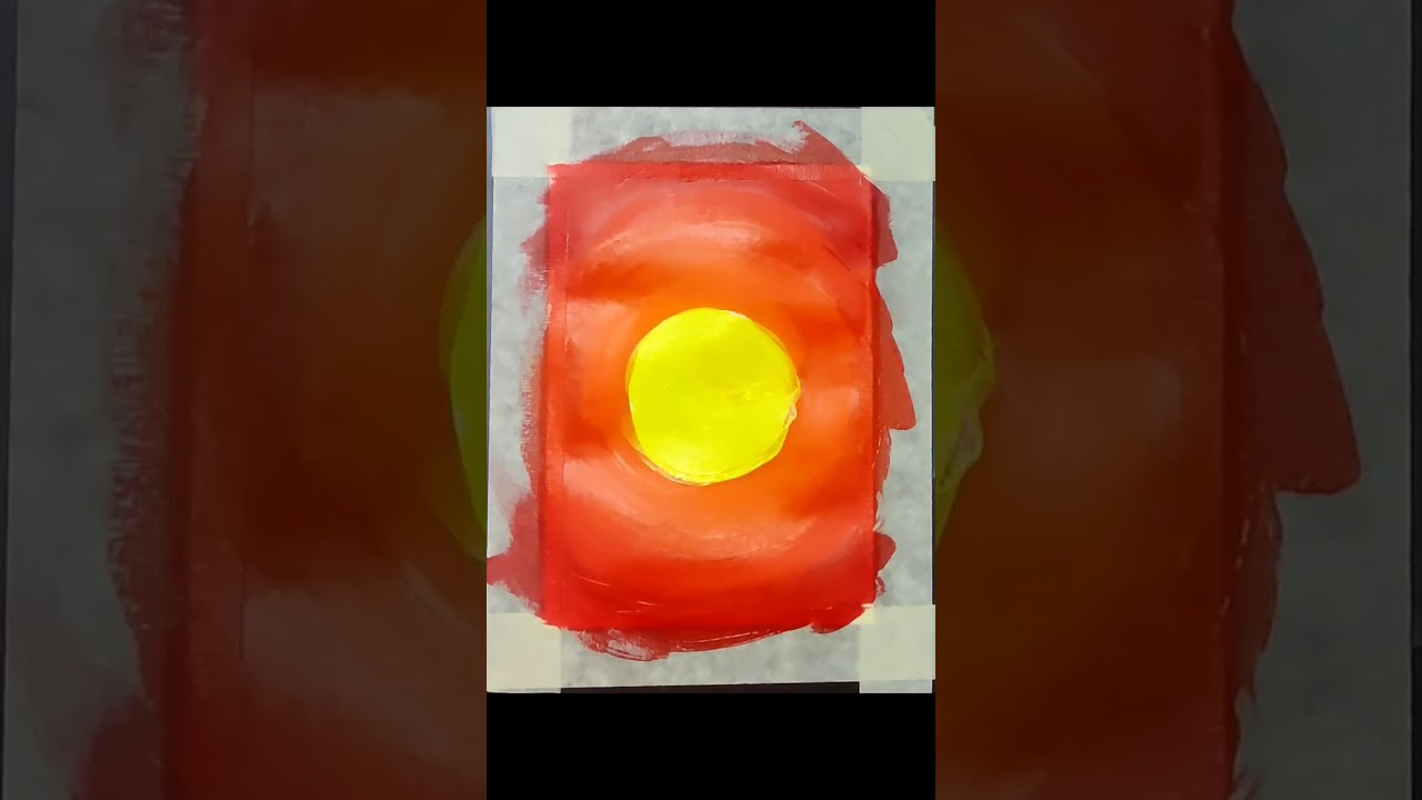 Harry Potter.  gradient with acrylic 