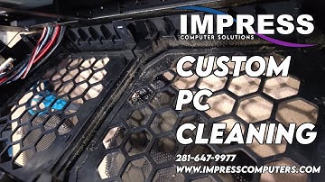 Doing a Custom Build Gaming PC Full Strip and Clean & applying new thermal paste - Impress Computers