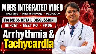 Arrhythmia & Tachycardia Explained | ECG Basics, Types & Treatment Logic NEET PG, INI-CET and FMGE