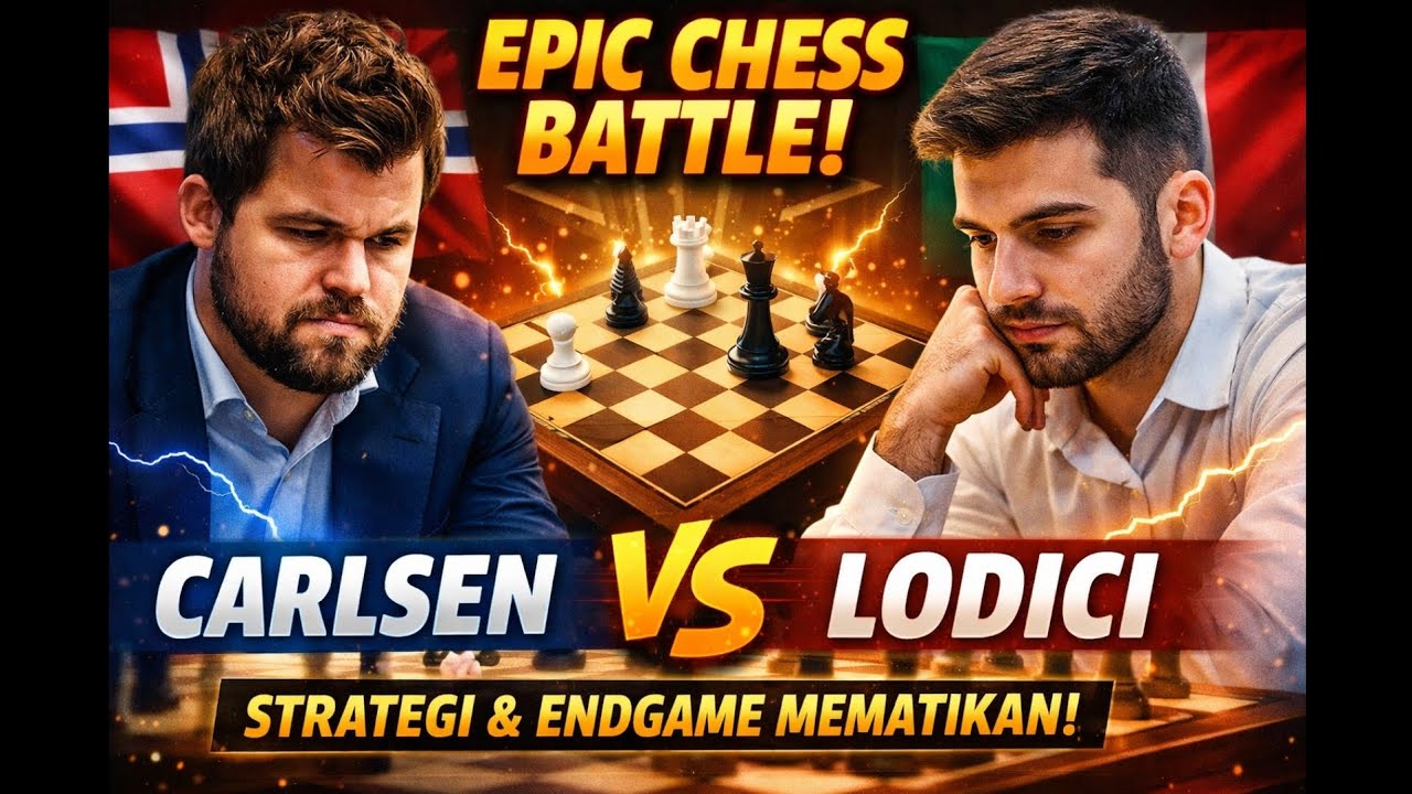 Carlsen vs Lodici — Pertarungan Ruy Lopez Berujung Dominasi Endgame!