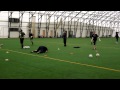 Phil Tuttle, Brian Sylvestre, and Steve Spangler during the Harrisburg City Islanders training camp