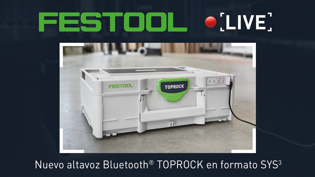 Festool Bluetooth altavoces ® toprock sys3 bt20 m 137 205502 