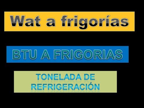 Vídeo: Diferencia Entre BTU Y Watts