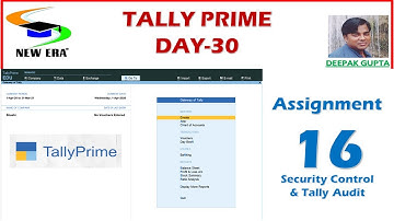 Tally prime day 30 by Deepak Gupta