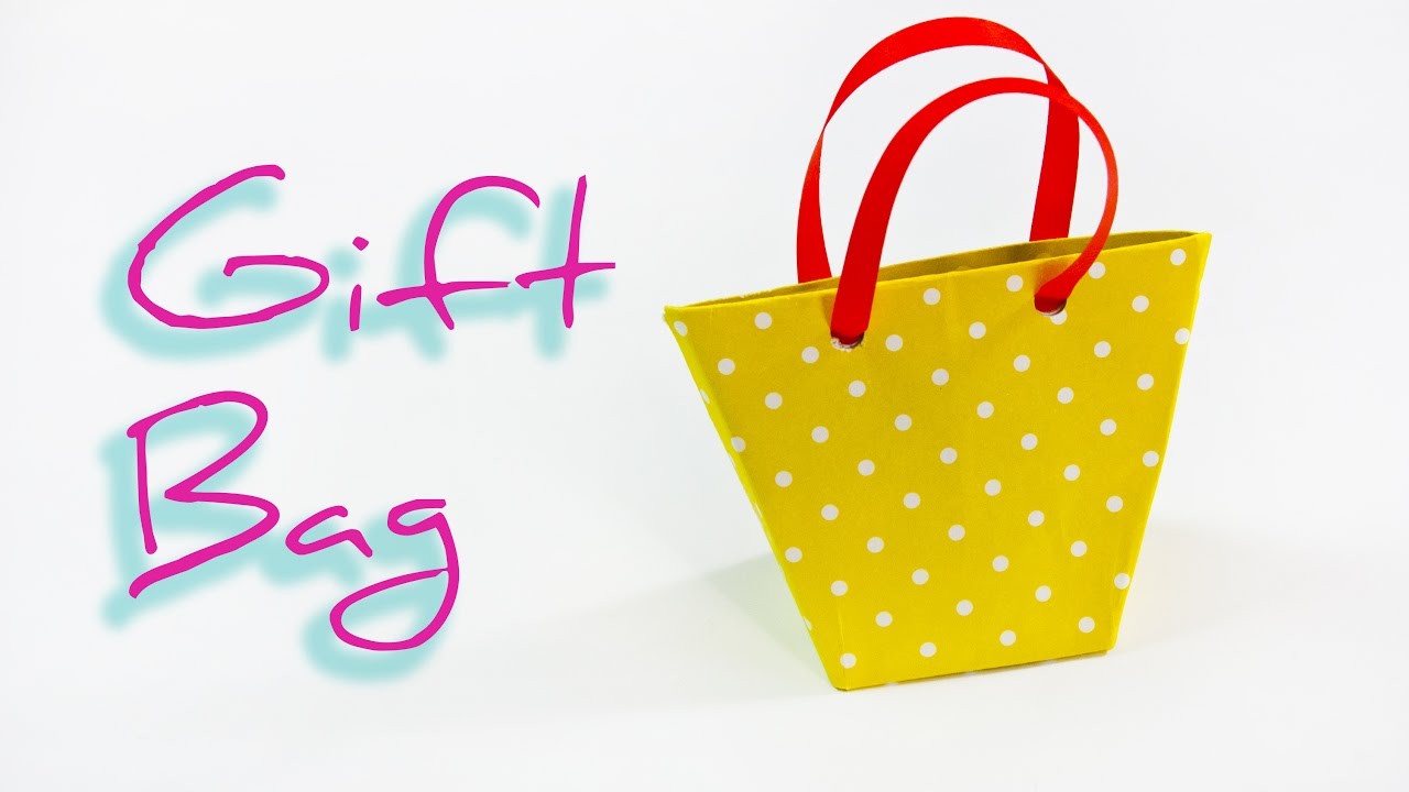 DIY: How to make a paper Gift Bag 🎁 Origami Bag - YouTube