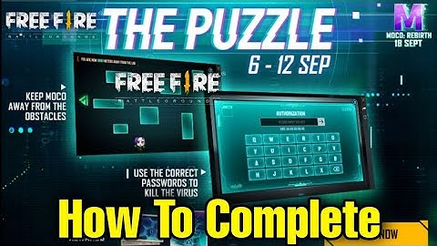 THE PUZZLE EVENT FREE FIRE || HOW TO COMPLETE THE PUZZLE EVENT || Garena Free Fire | By Sifat Gaming