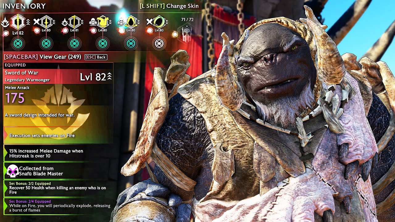 SHADOW OF WAR UNIQUE THE ATTACK OF ARMY SAURON. CARAGOR TAMER