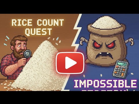 Counting Rice Game My first youtube video about challenge of counting Rice - YouTube