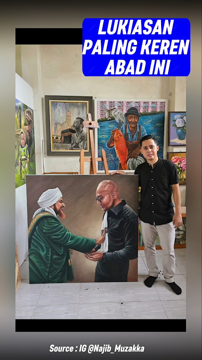 LUKISAN HABIB UMAR BIN HAFIDZ DAN OM DEDI CORBUZER