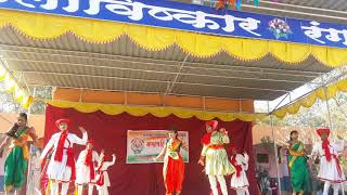 Mallhaar ho and gondhal dance performed by 8th class girls of jnv pune