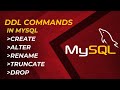 #DDL (Data Defination Language) commands in #mysql