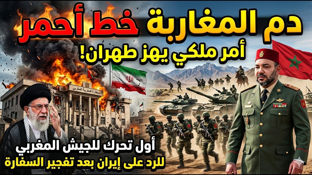 دم المغاربة خط أحمر.. أمر ملكي يهز طهران وأول تحرك للجيش المغربي للرد علي ايران بعد تفجير السفارة
