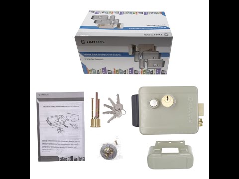 TANTOS TS-EL2369ST замок электромеханический распаковка и работа