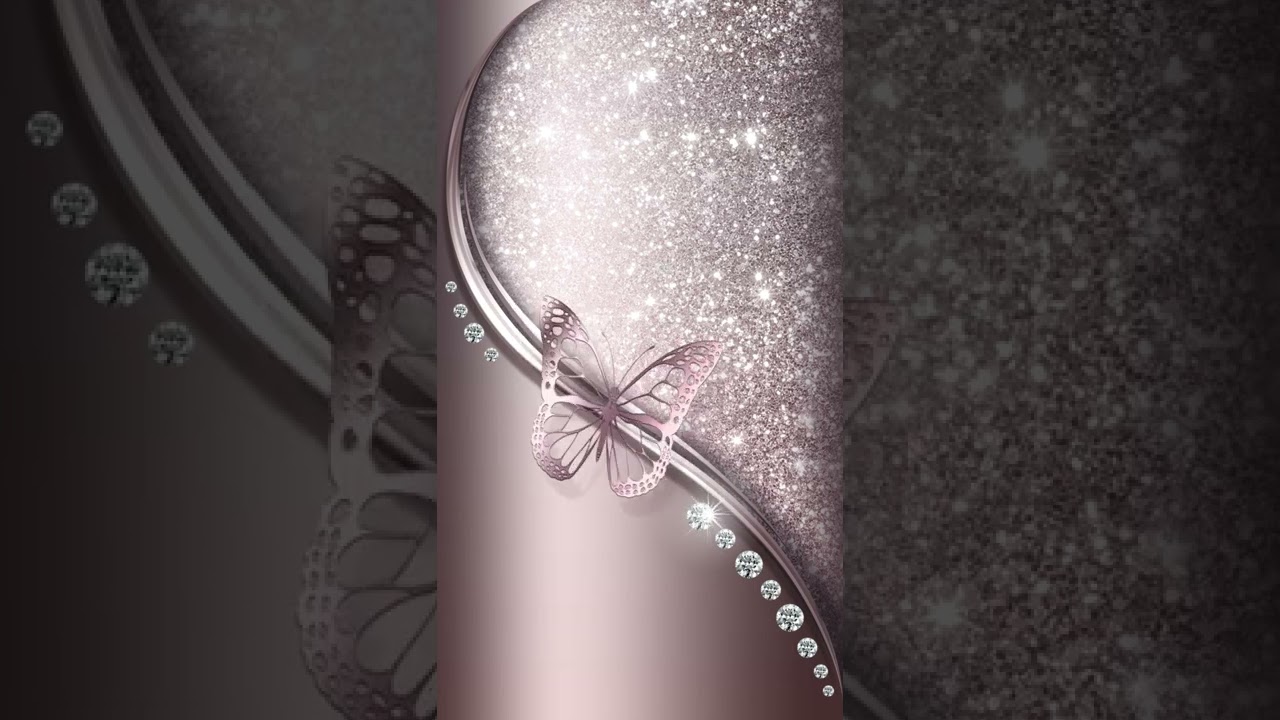 Luxury diamond metal glitter butterfly